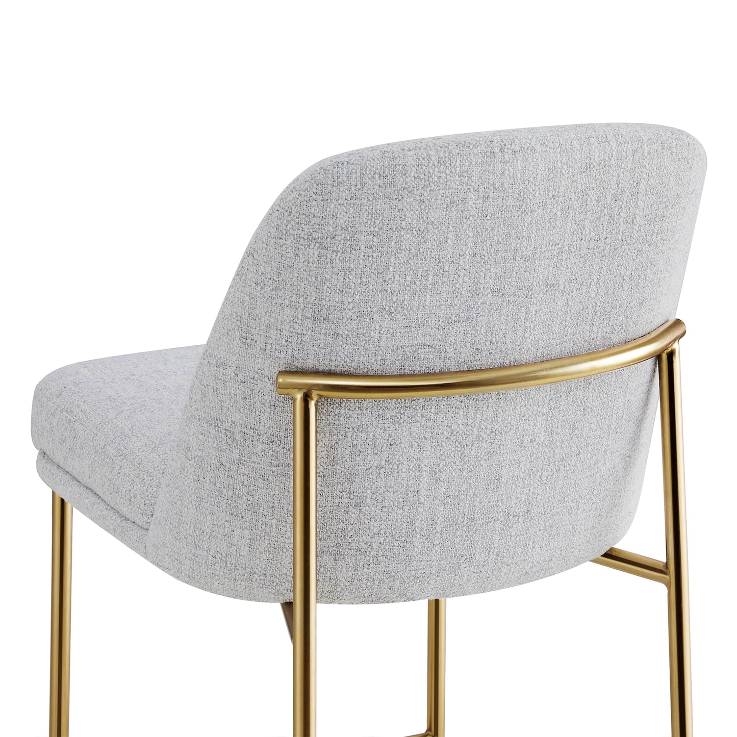 Counter Stools with Metal Base and Comfortable Backrest