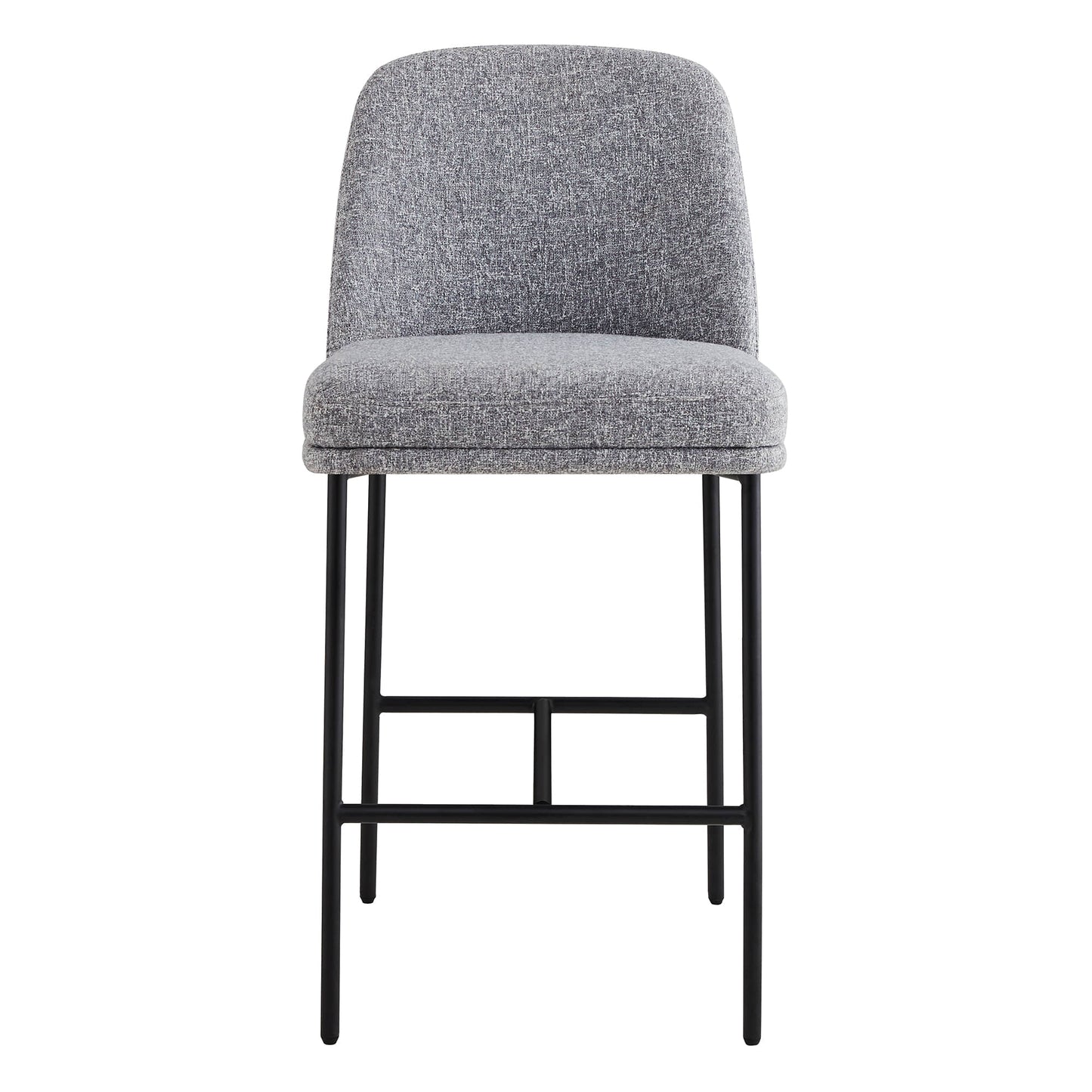 Counter Stools with Metal Base and Comfortable Backrest