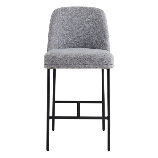 Counter Stools with Metal Base and Comfortable Backrest