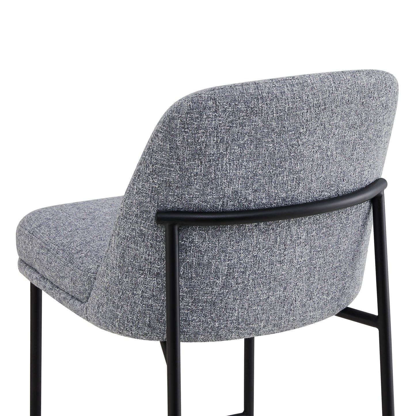 Counter Stools with Metal Base and Comfortable Backrest