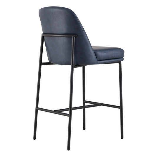 Counter Stools with Metal Base and Comfortable Backrest