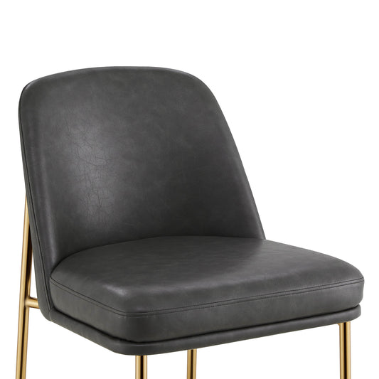 Counter Stools with Metal Base and Comfortable Backrest