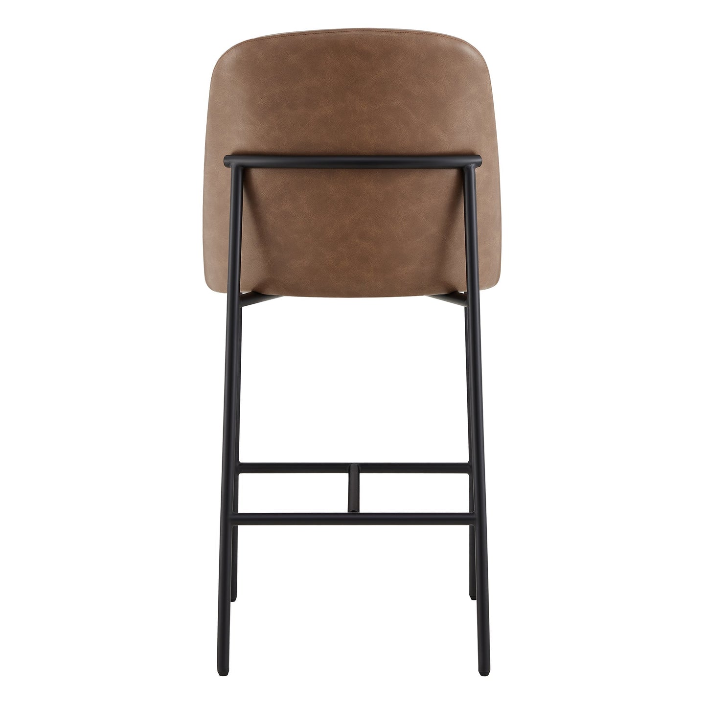 Counter Stools with Metal Base and Comfortable Backrest