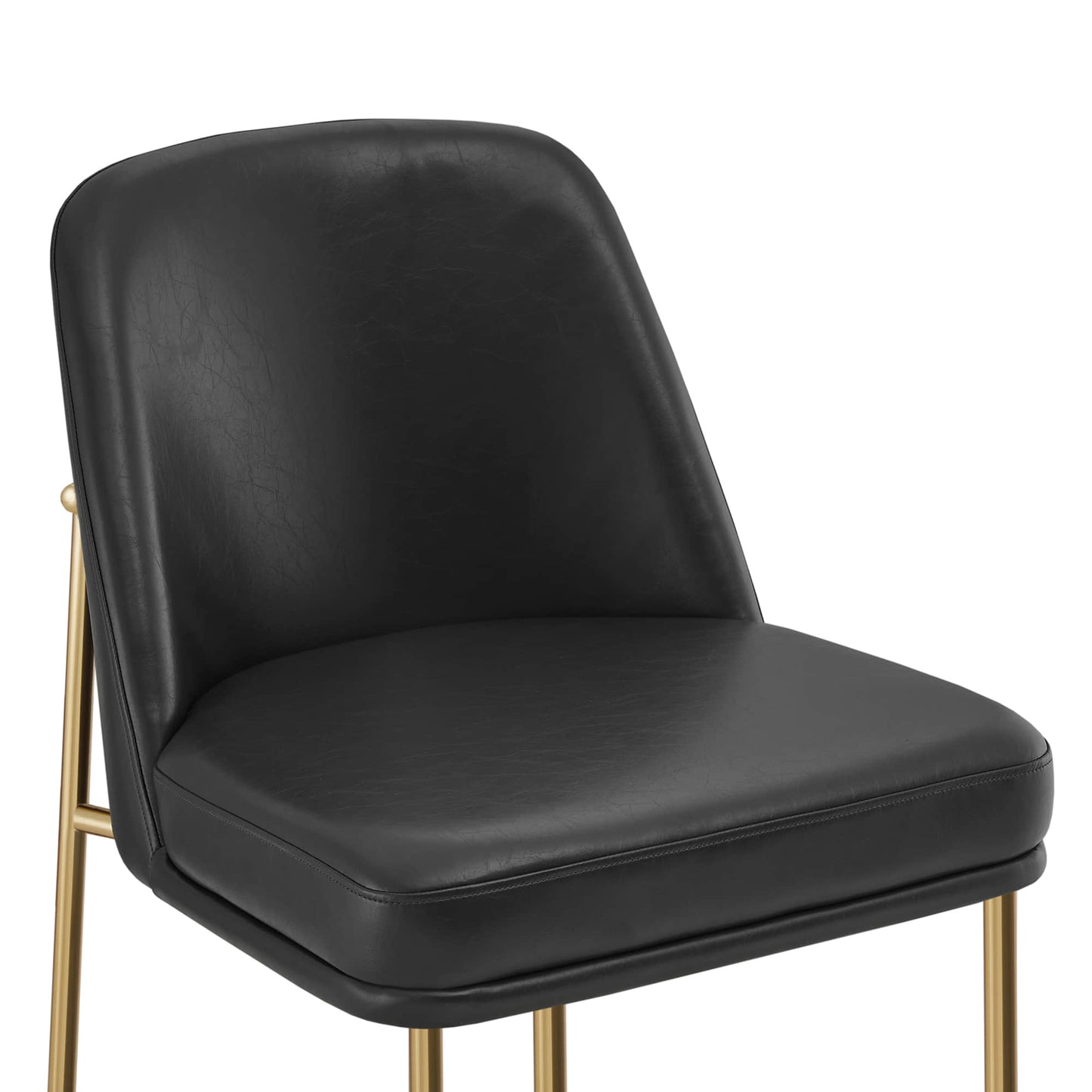 Counter Stools with Metal Base and Comfortable Backrest