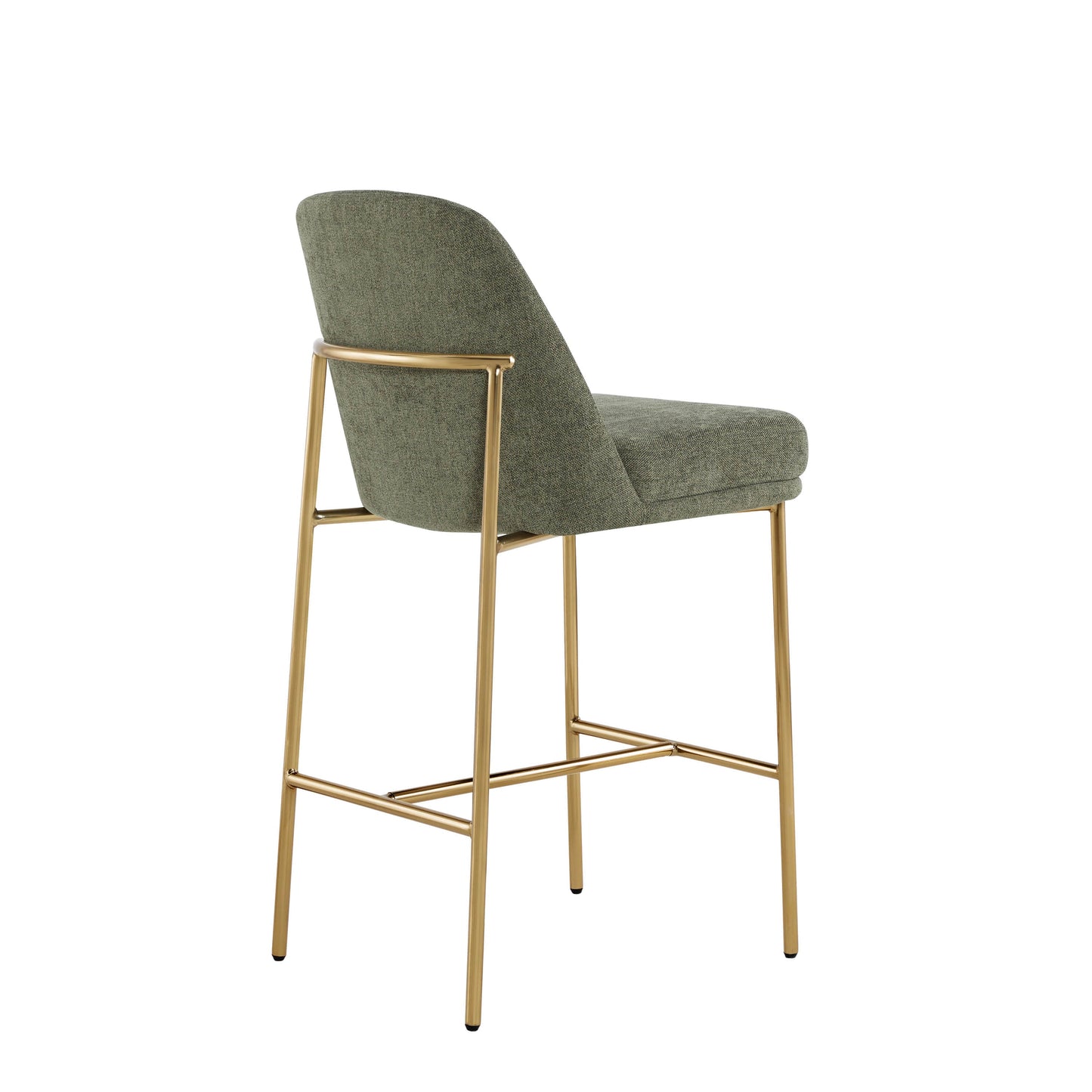 Counter Stools with Metal Base and Comfortable Backrest