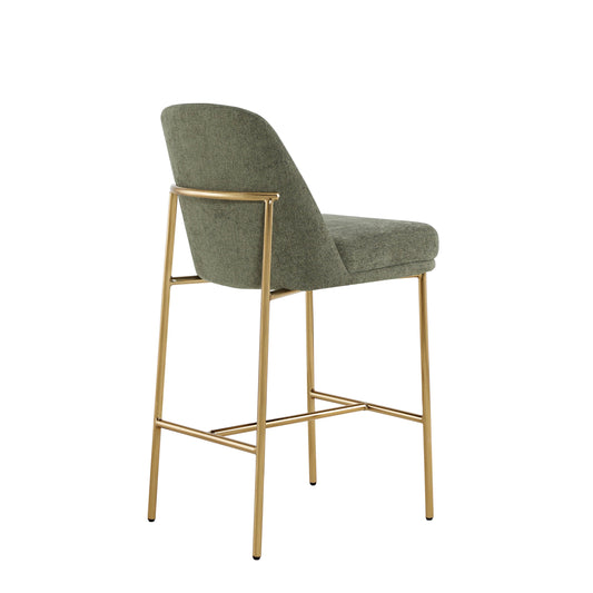 Counter Stools with Metal Base and Comfortable Backrest