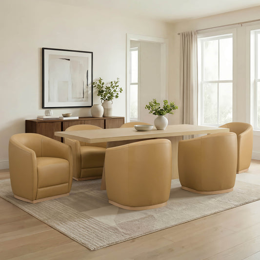 Cross Pedestal Dining Table in Solid Wood