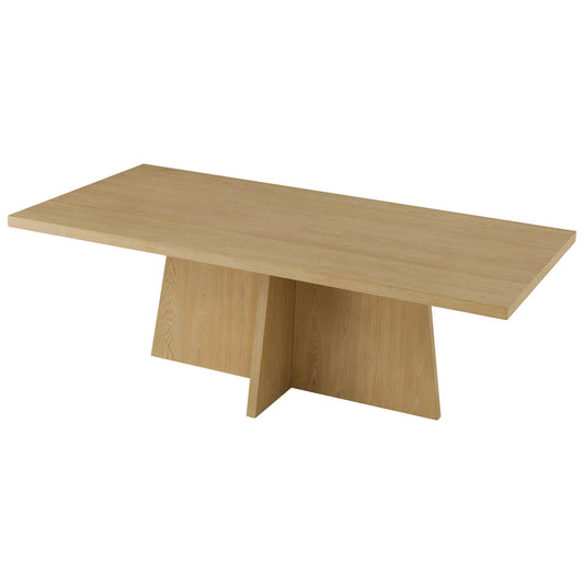 Cross Pedestal Dining Table in Solid Wood