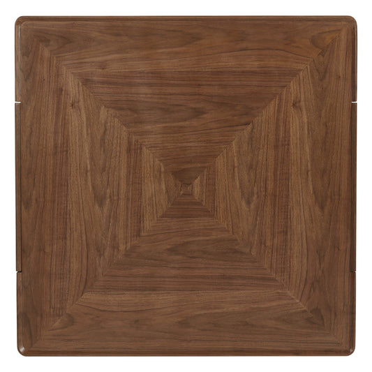 Cube Storage Coffee Table in Walnut with Two Drawers