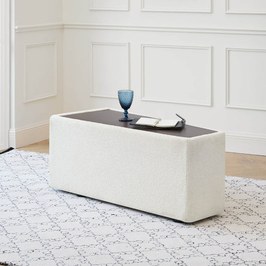 Curved 2-Seat Modular Sofa with Generous Dimensions
