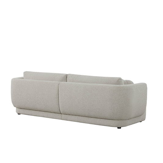 Curved 2-Seat Modular Sofa with Generous Dimensions