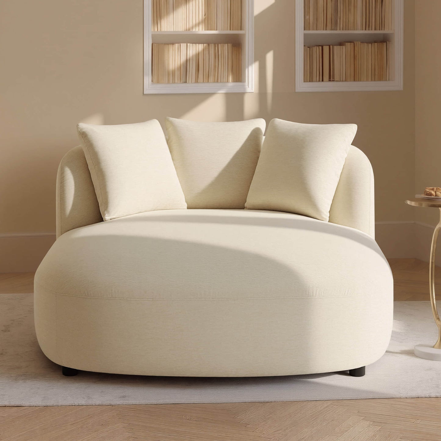 Curved Chaise Lounge Chair in Modern Design