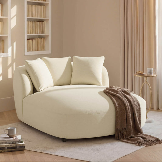 Curved Chaise Lounge Chair in Modern Design