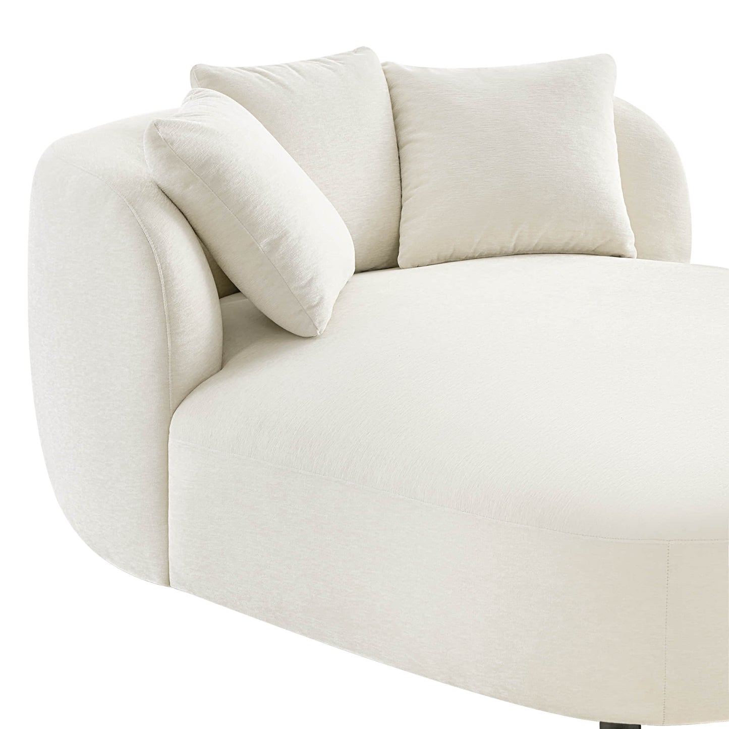 Curved Chaise Lounge Chair in Modern Design