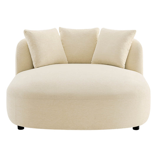 Curved Chaise Lounge Chair in Modern Design