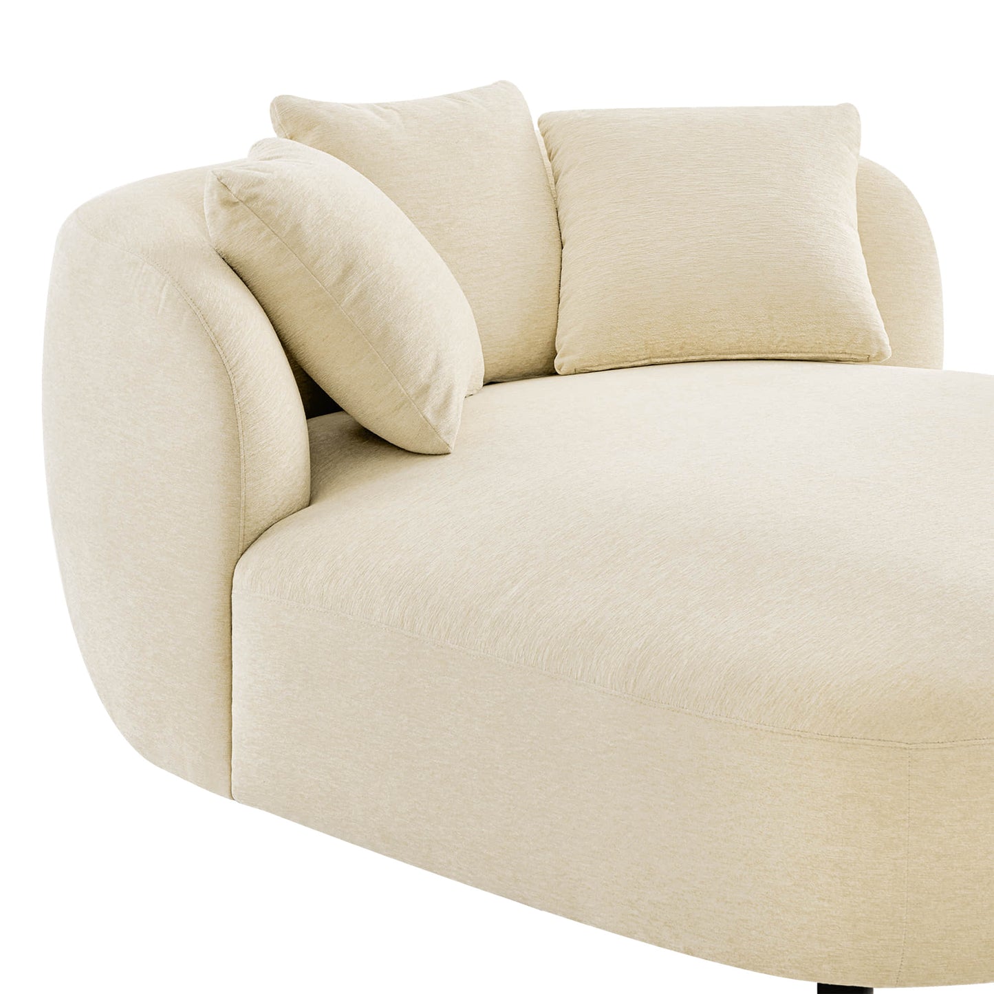 Curved Chaise Lounge Chair in Modern Design