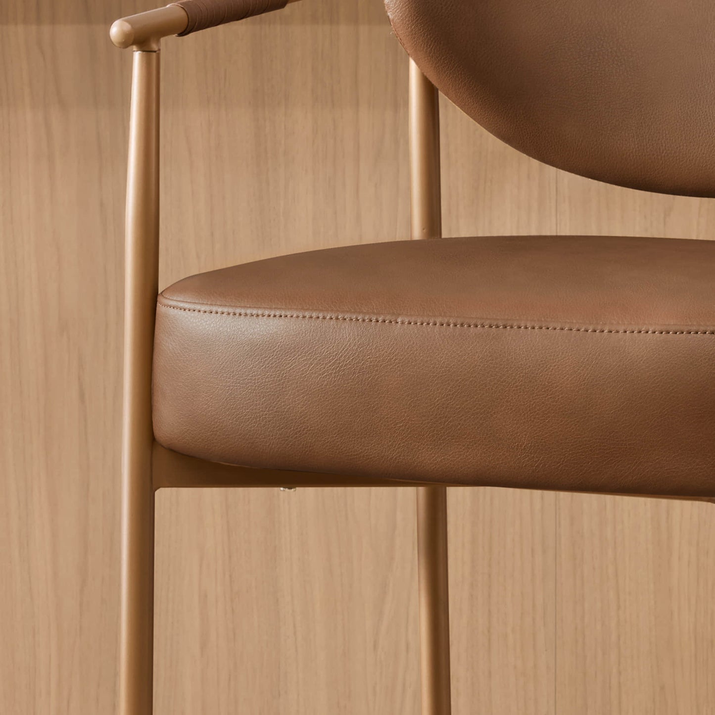 Curved Hand-Woven Counter Stool in Jade Green