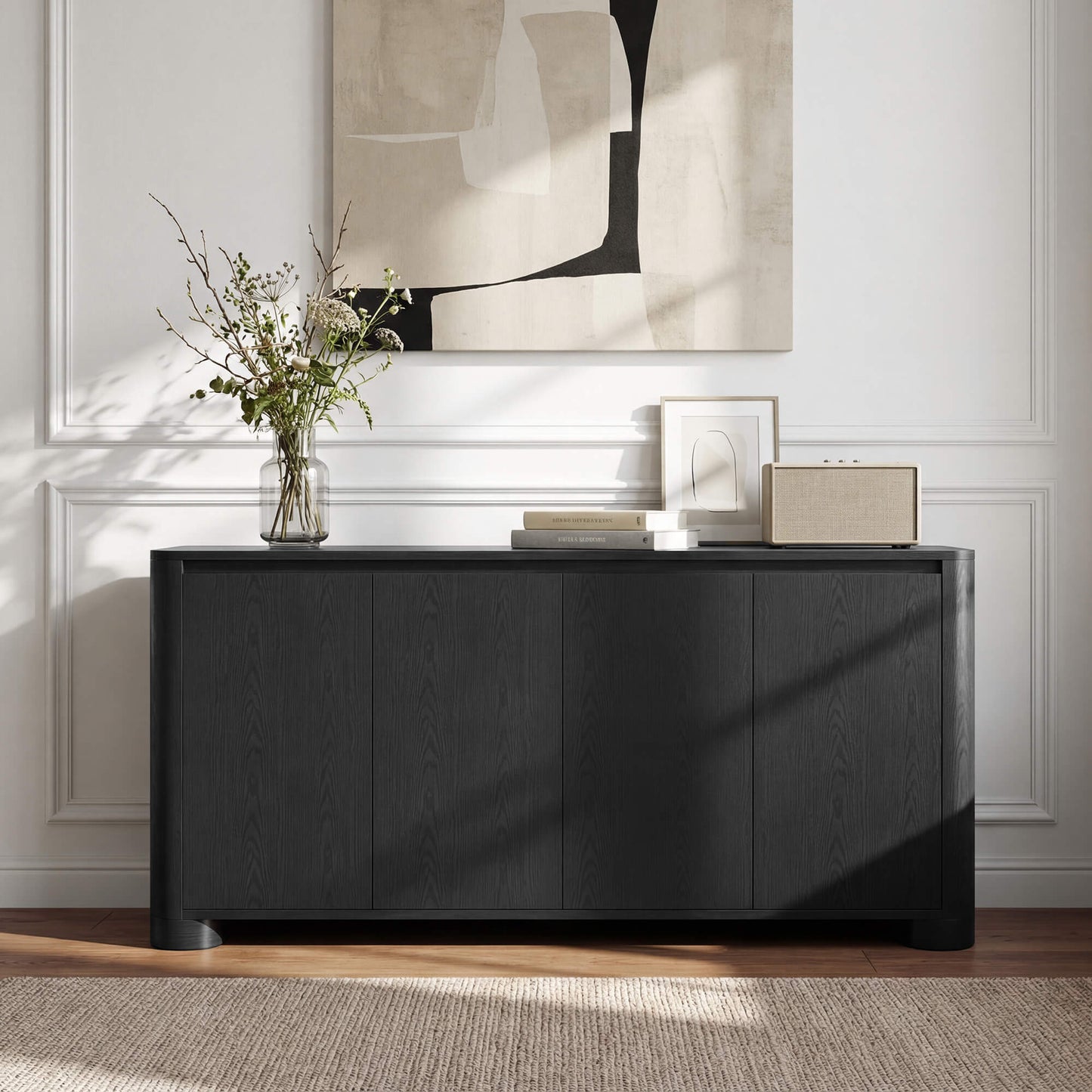 Curved Sideboard in 63” Multi-Section Design