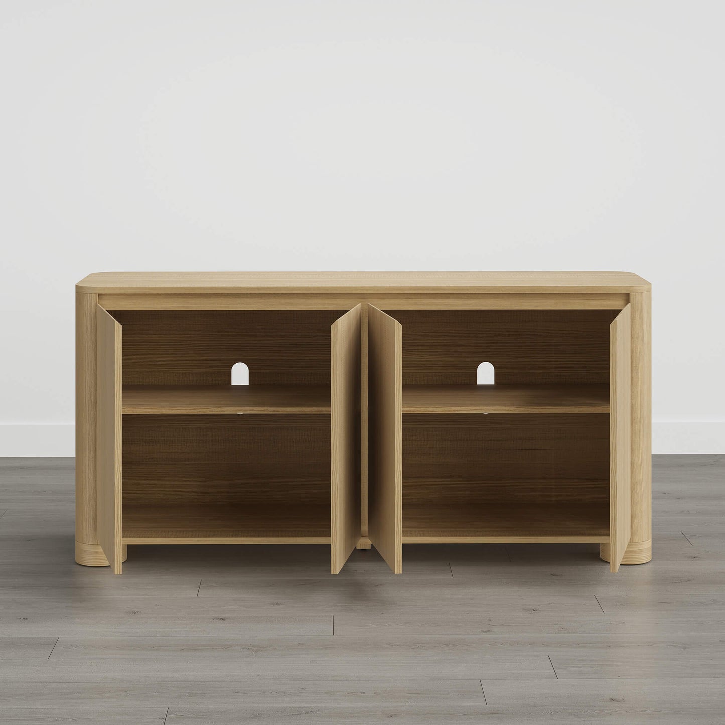 Curved Sideboard in 63” Multi-Section Design