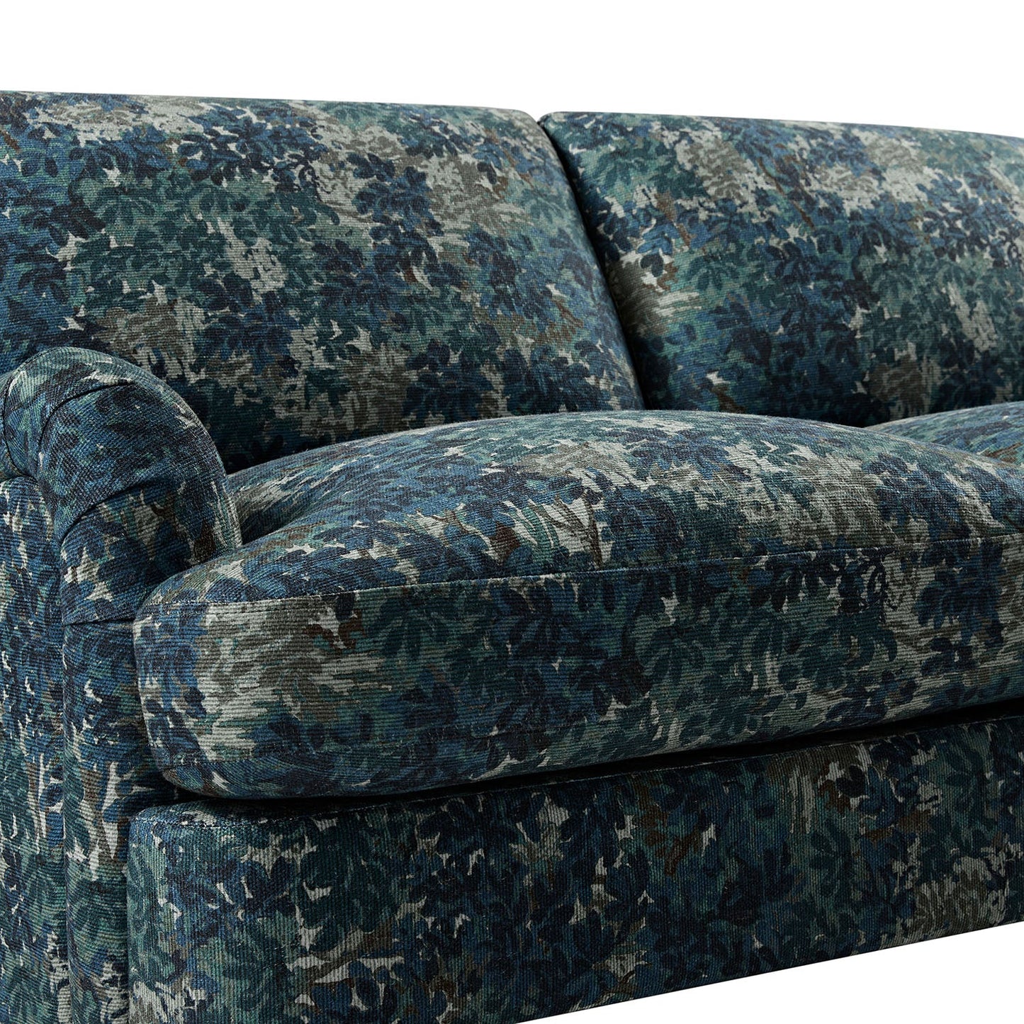 Daphnis Linen Blend Sofa with Julien Pattern, 2-Seater