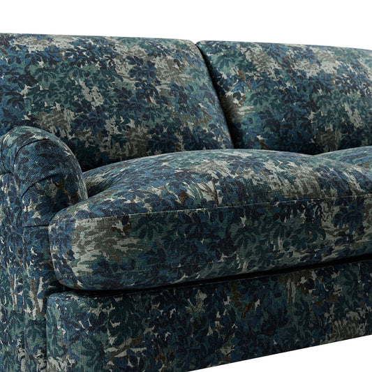 Daphnis Linen Blend Sofa with Julien Pattern, 2-Seater