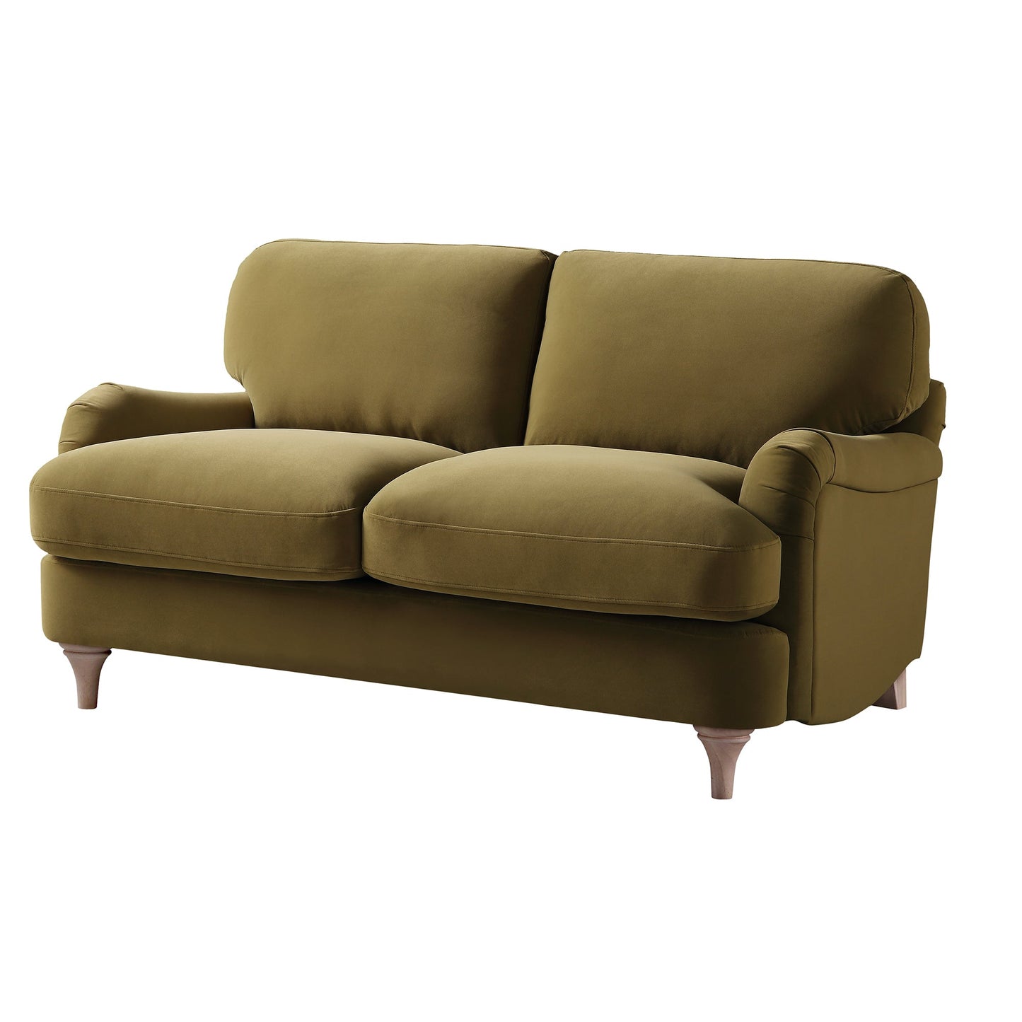 Daphnis Velvet Sofa in Fudge, 2-Seater Design