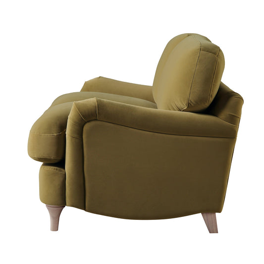 Daphnis Velvet Sofa in Fudge, 2-Seater Design