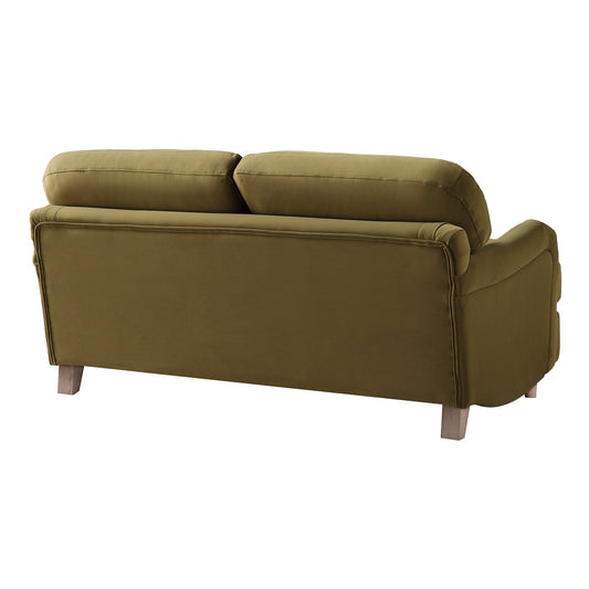 Daphnis Velvet Sofa in Fudge, 2-Seater Design