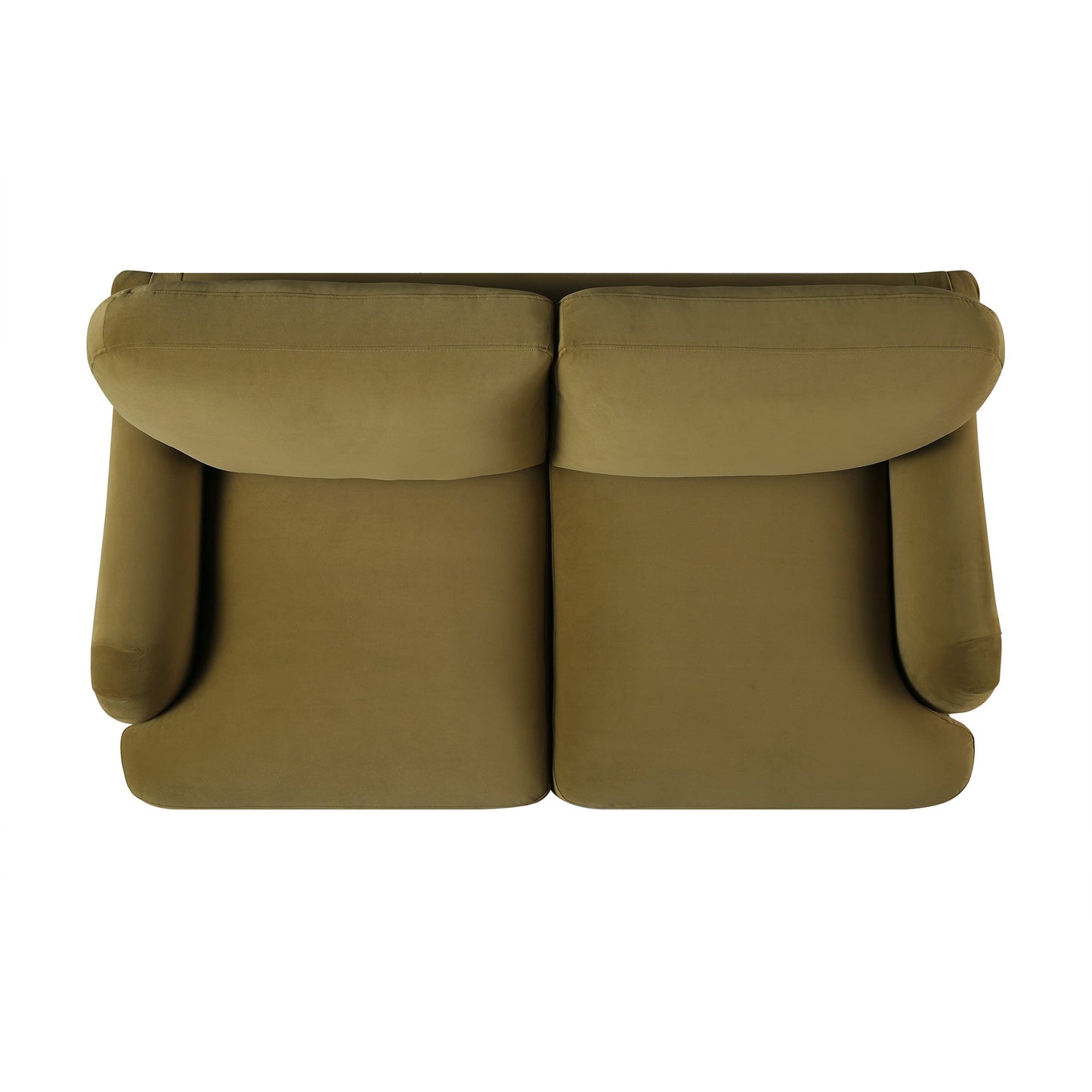 Daphnis Velvet Sofa in Fudge, 2-Seater Design