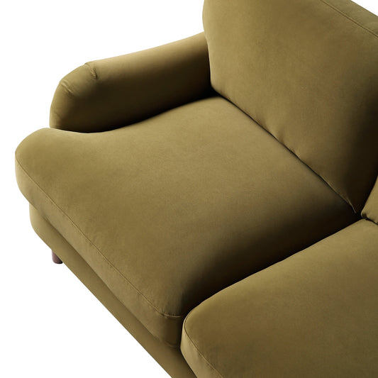 Daphnis Velvet Sofa in Fudge, 2-Seater Design