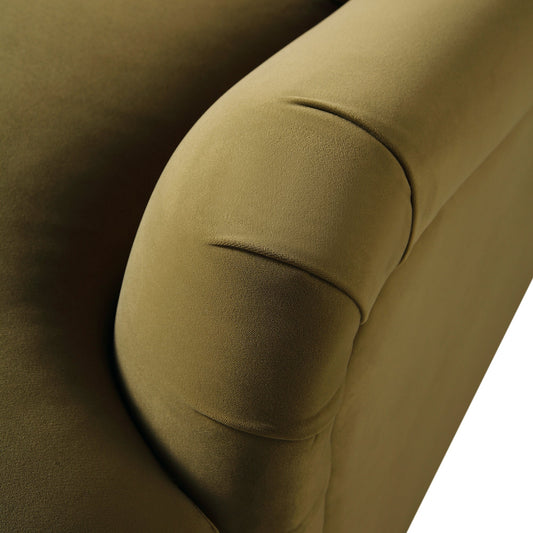 Daphnis Velvet Sofa in Fudge, 2-Seater Design