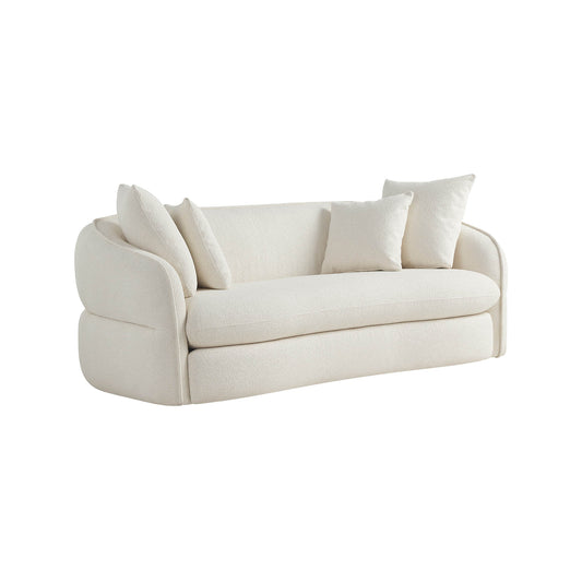 Deep Seat Sofa with Tufted Sculptural Back Design
