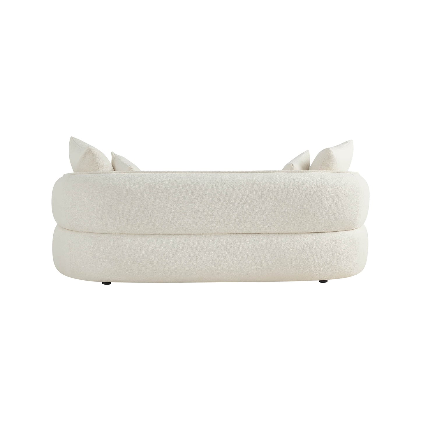 Deep Seat Sofa with Tufted Sculptural Back Design