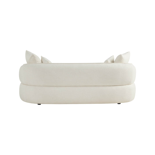 Deep Seat Sofa with Tufted Sculptural Back Design