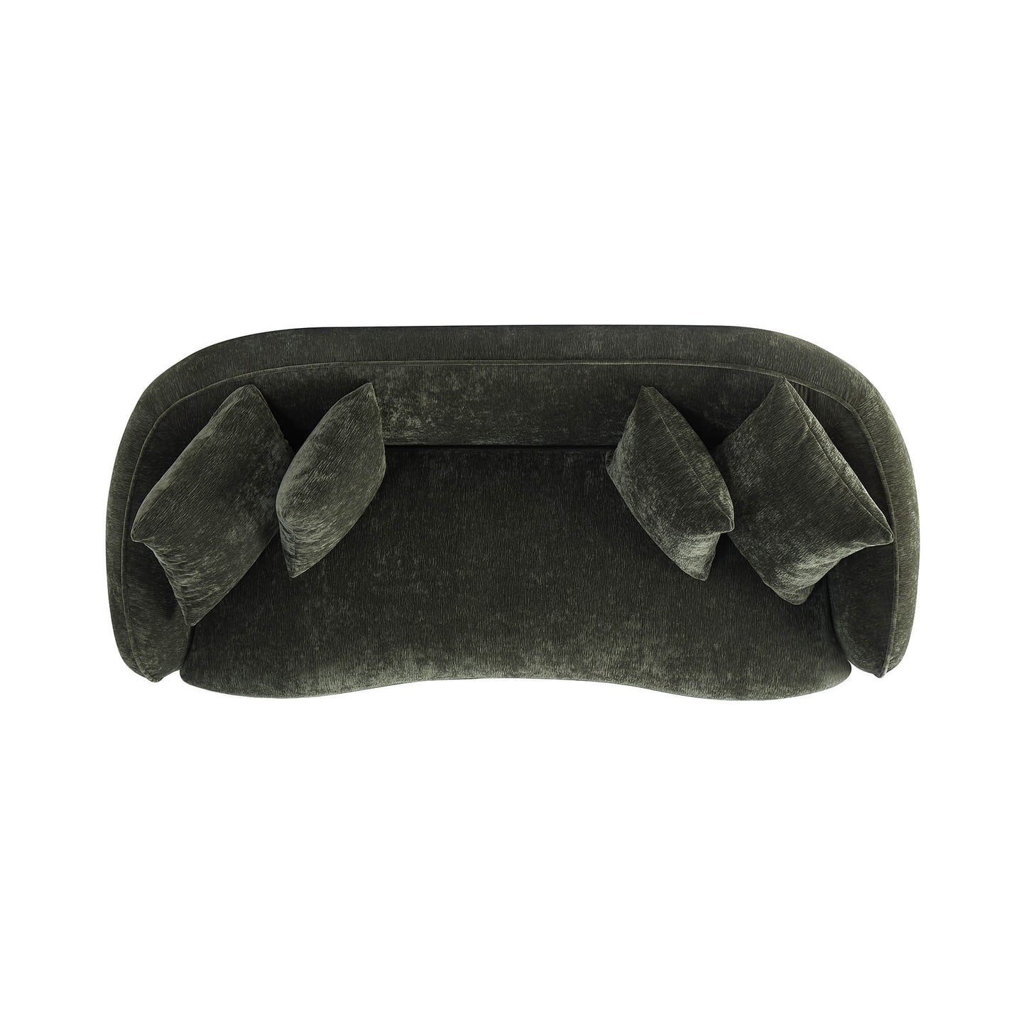 Deep Seat Sofa with Tufted Sculptural Back Design
