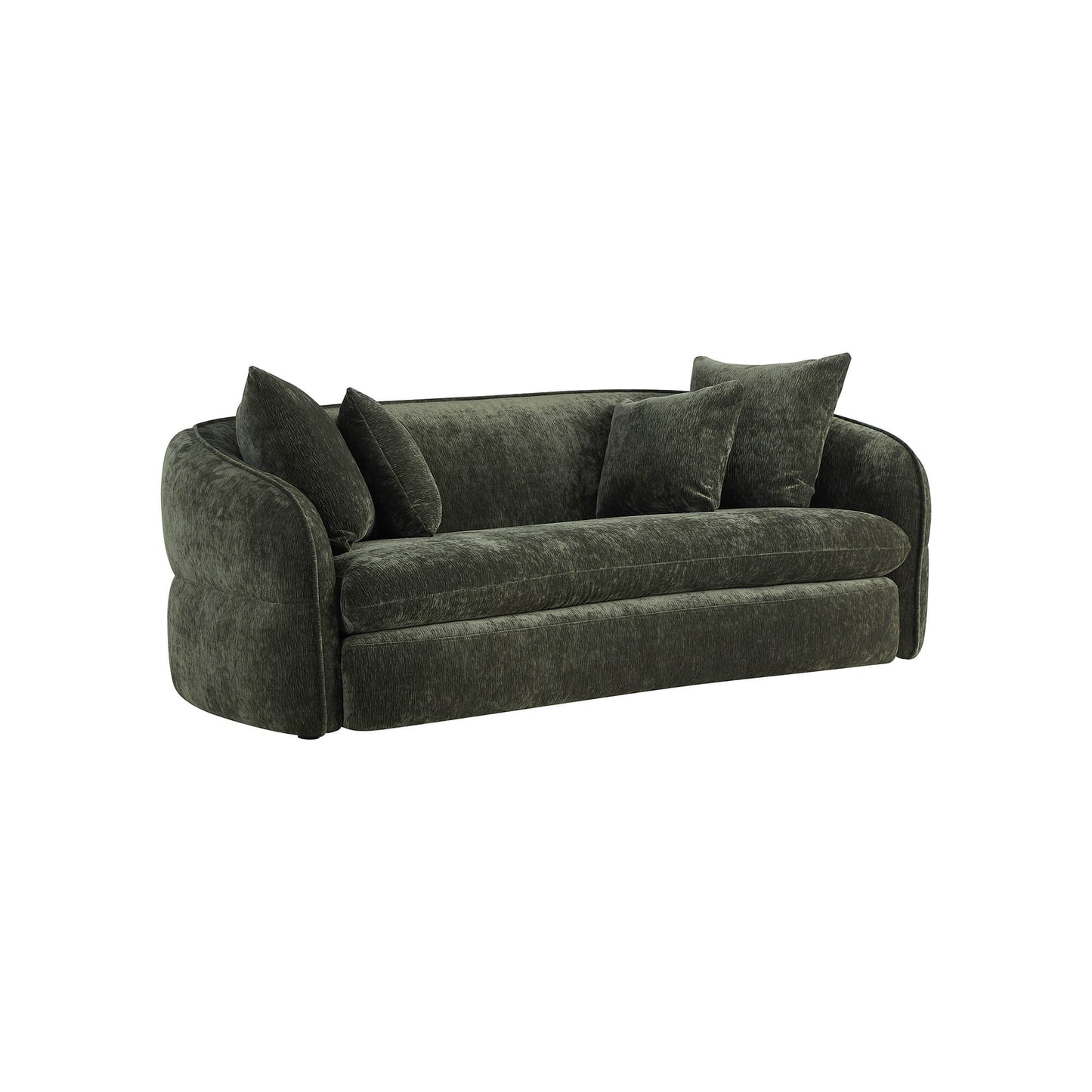 Deep Seat Sofa with Tufted Sculptural Back Design