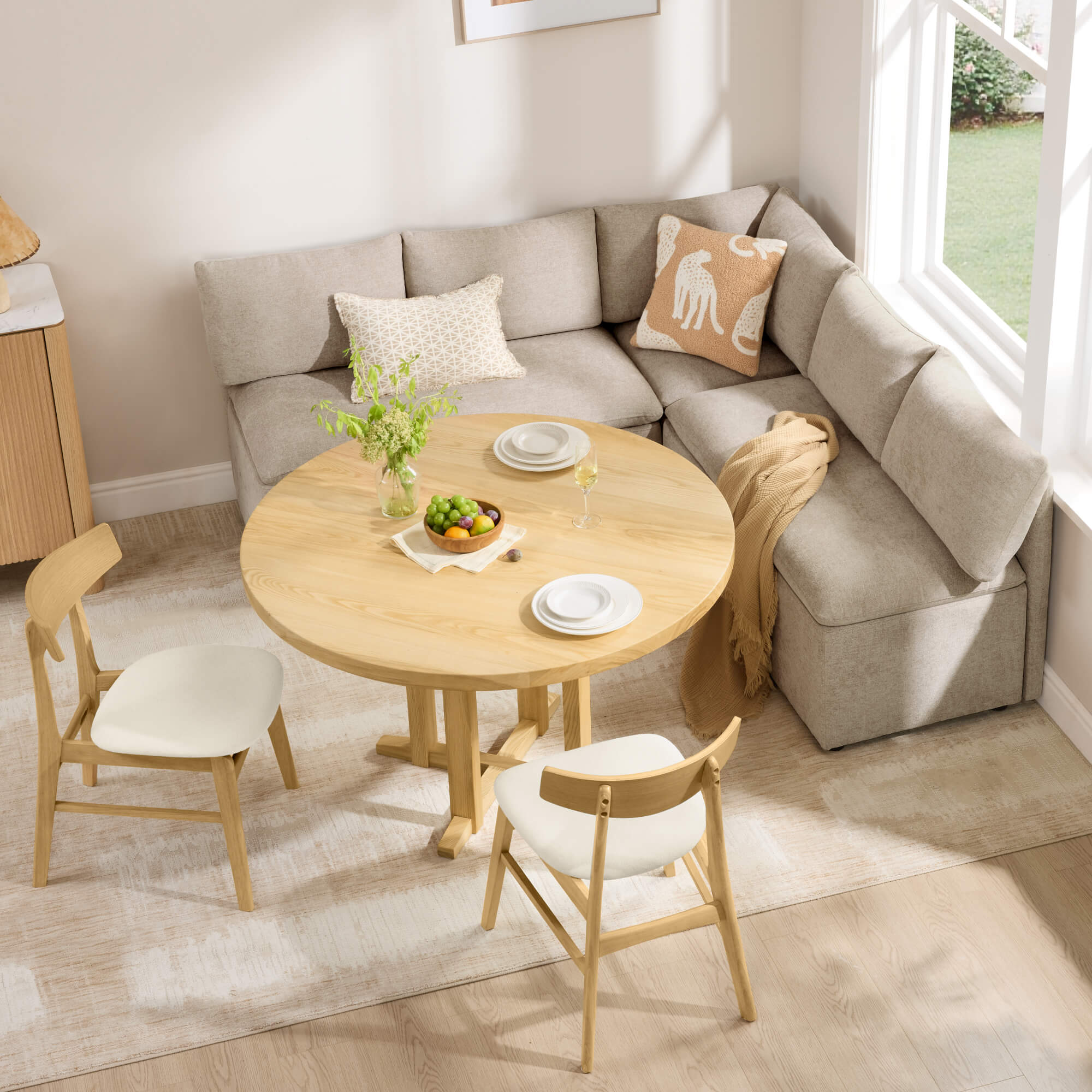 Dining Banquette with Storage and 5-Seat Capacity