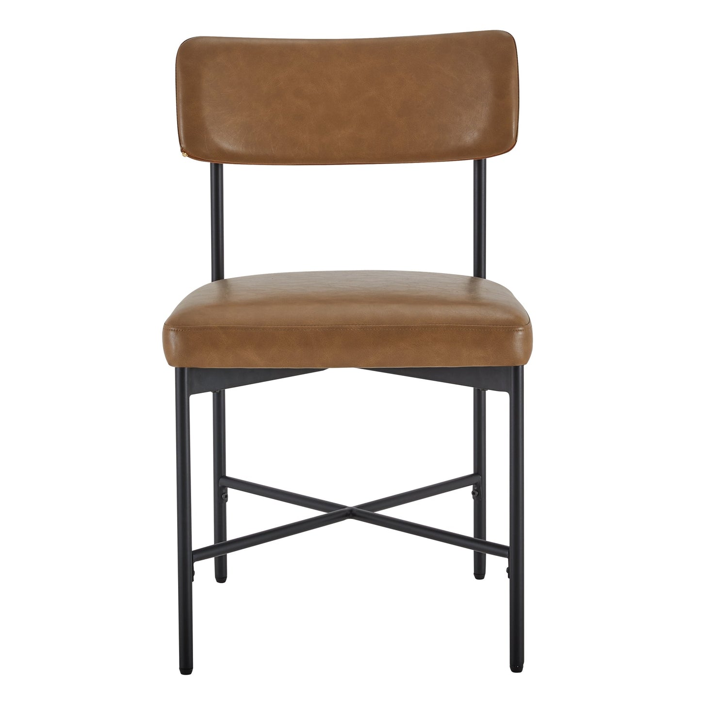 Dining Chair Set of 2 with Curved Back Design