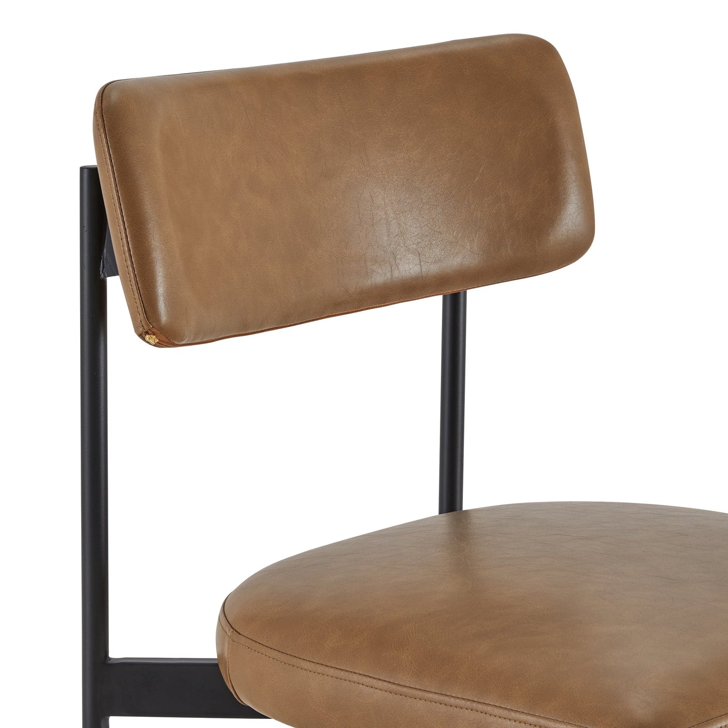 Dining Chair Set of 2 with Curved Back Design