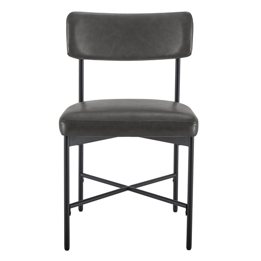 Dining Chair Set of 2 with Curved Back Design