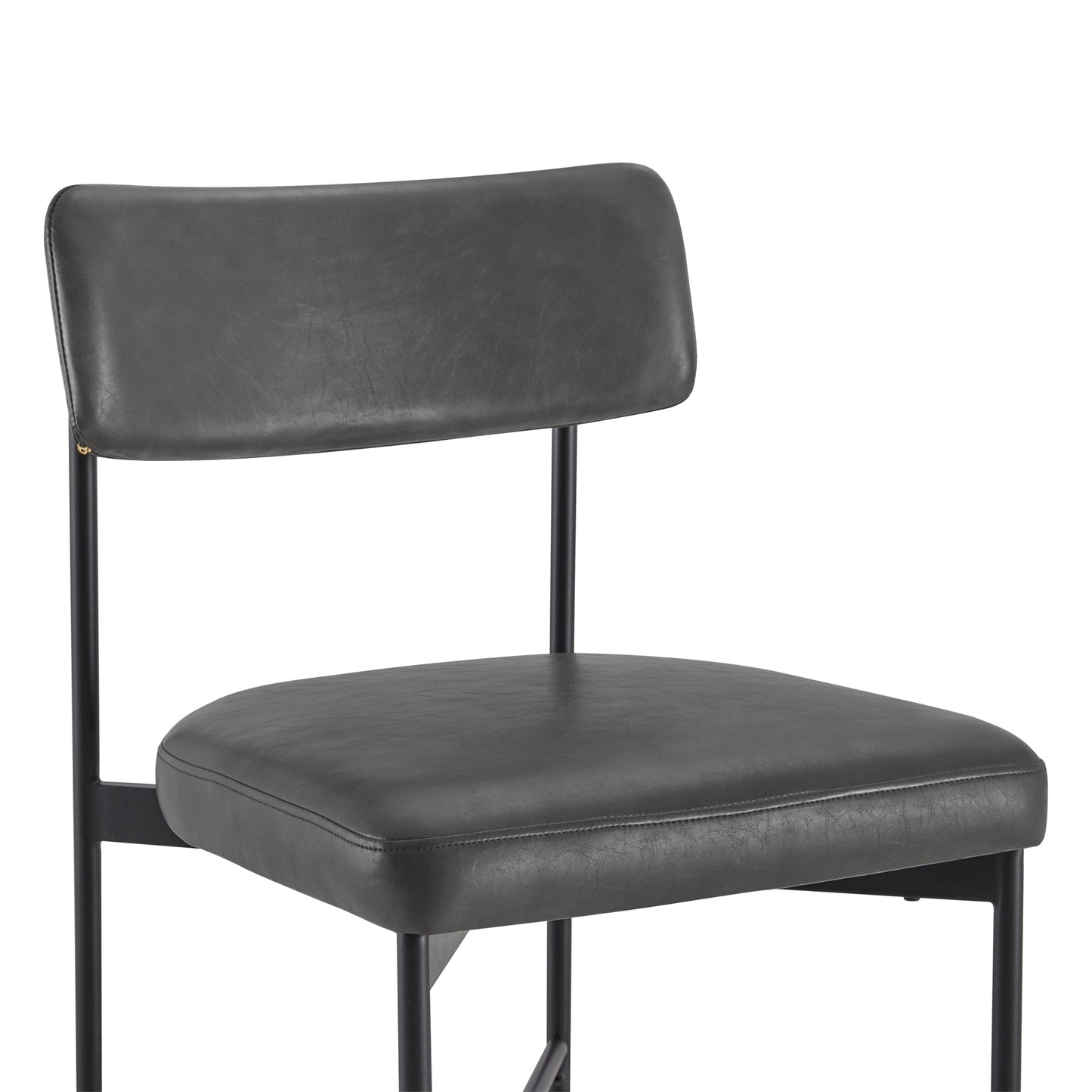 Dining Chair Set of 2 with Curved Back Design