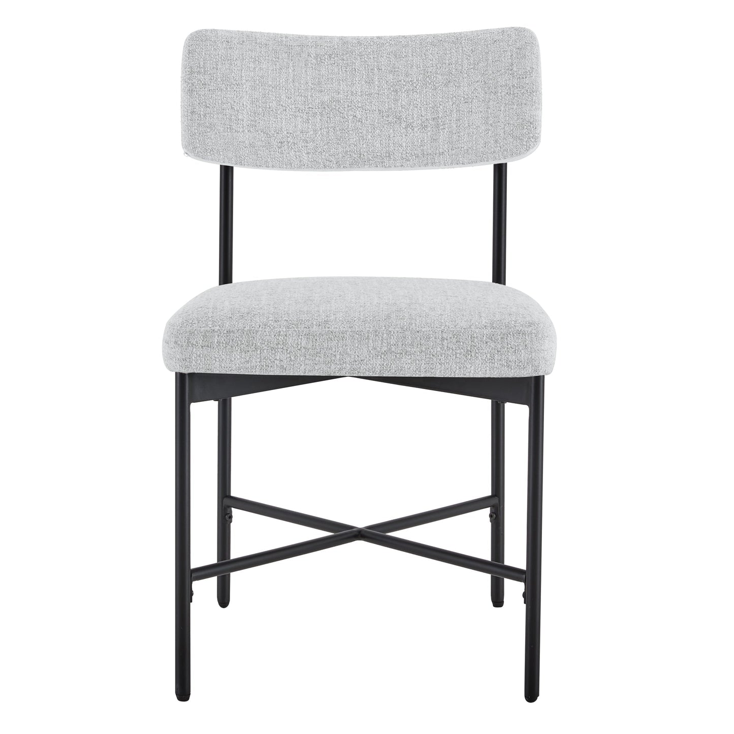 Dining Chair Set of 2 with Curved Back Design