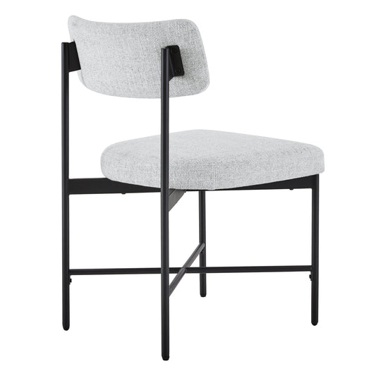Dining Chair Set of 2 with Curved Back Design