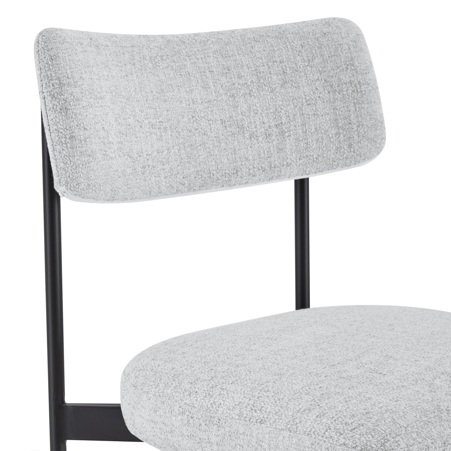 Dining Chair Set of 2 with Curved Back Design