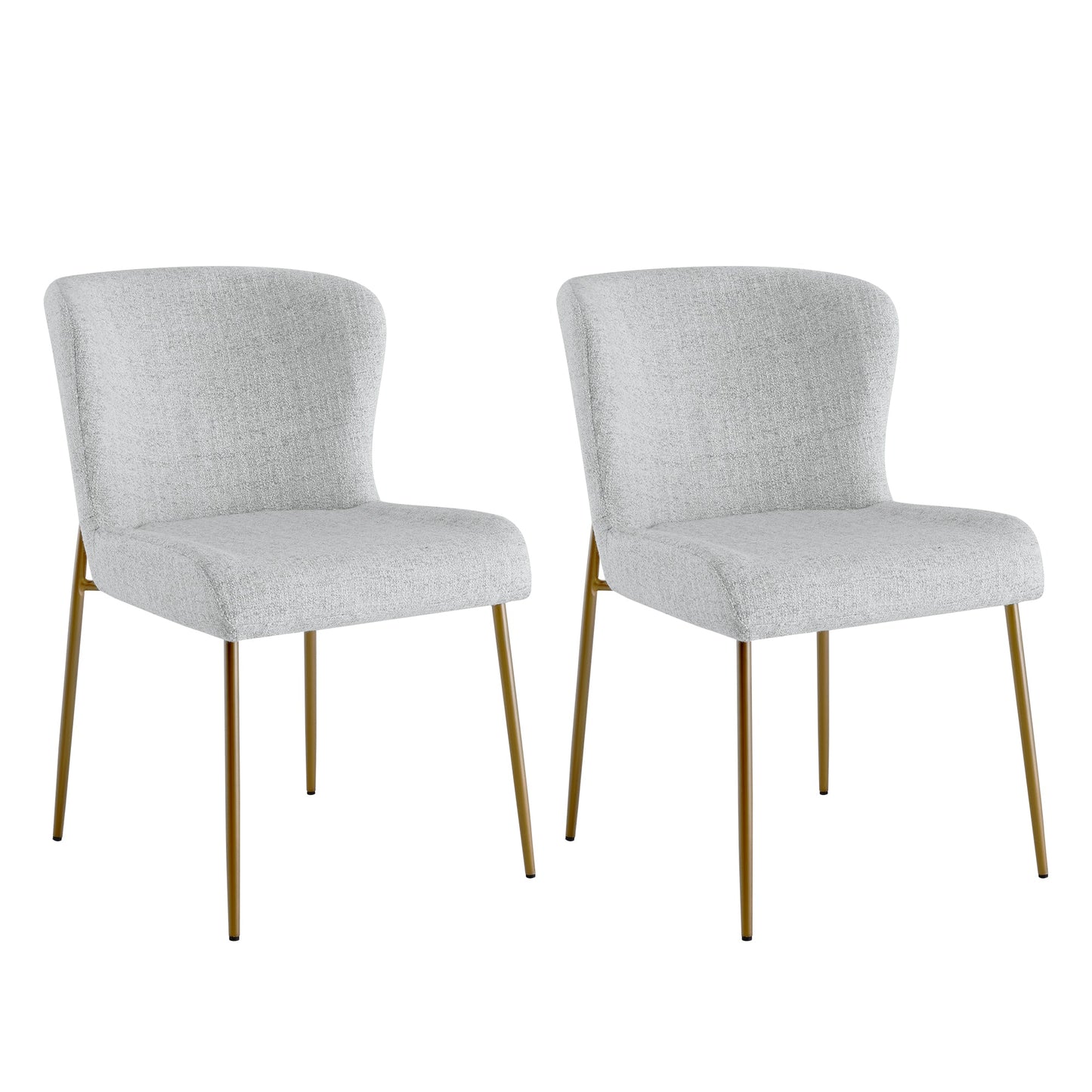 Dining Chair Set of 2 with Wooden Legs