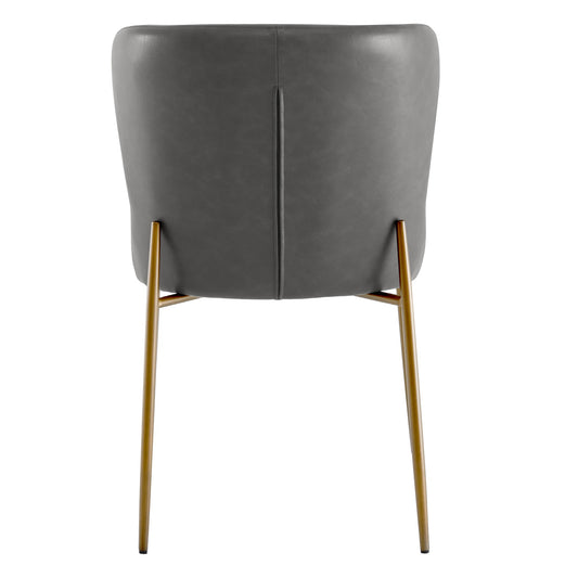 Dining Chair Set of 2 with Wooden Legs