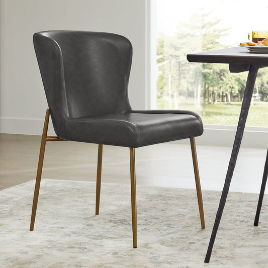 Dining Chair Set of 2 with Wooden Legs