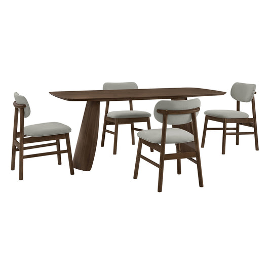 Dining Table in Wood with Smooth Finish for 4