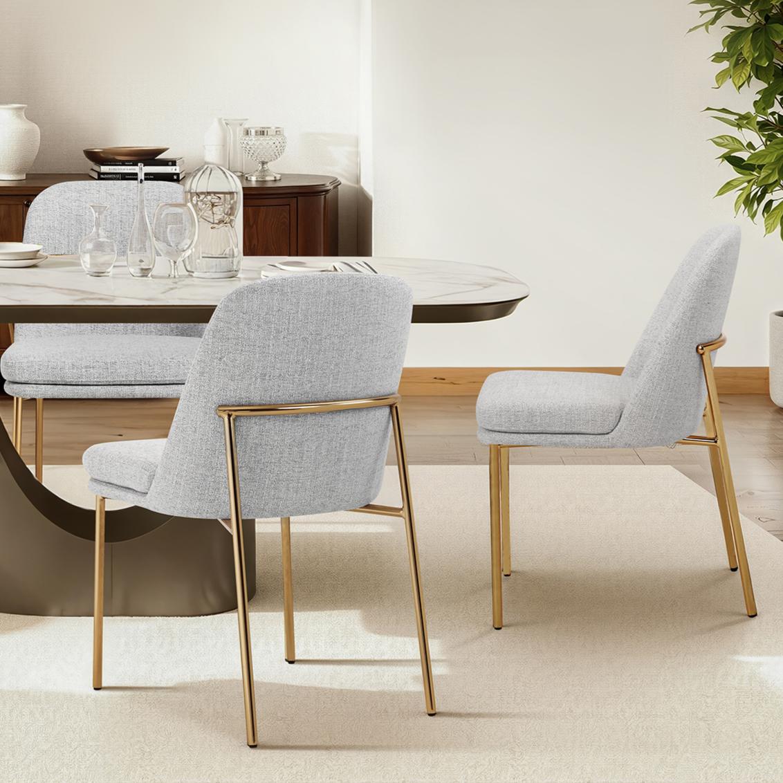 Dining Table Set with Sintered Stone for 4-6 People