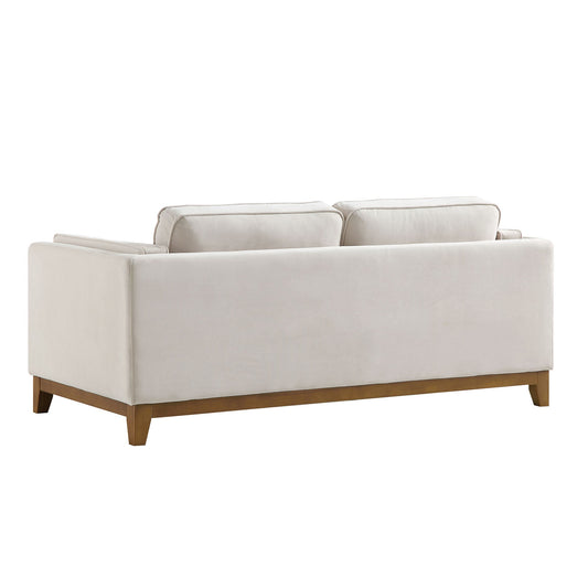 Dipley Velvet Sofa in Champagne, 2-Seater Design